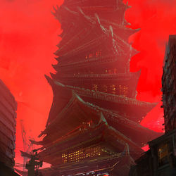 This is a pixiv picture whose title is 塔和塔.