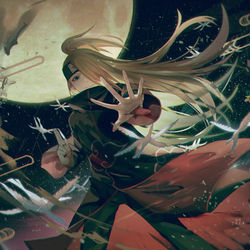 This is a pixiv picture whose title is 2019.
