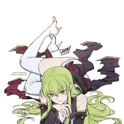 This is a pixiv picture whose title is C.C..