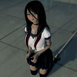 This is a pixiv picture whose title is 囚われの少女 ３.