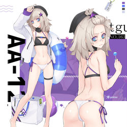 This is a pixiv picture whose title is 水着AA-12.