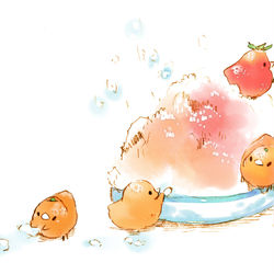 This is a pixiv picture whose title is あられかき氷.