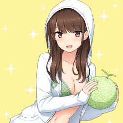 This is a pixiv picture whose title is めろんとぱーかー.