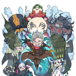 This is a pixiv picture whose title is 新宿のアーチャーの宝具演出.