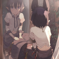 This is a pixiv picture whose title is ゆうがた.