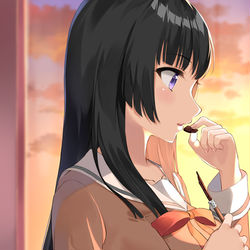 This is a pixiv picture whose title is 糖分補給.