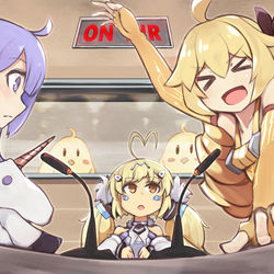 This is a pixiv picture whose title is アズレンすてーしょん.