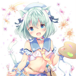 This is a pixiv picture whose title is Schrodinger's cat.