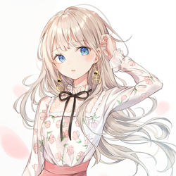 This is a pixiv picture whose title is 少女.