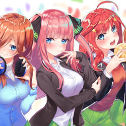This is a pixiv picture whose title is 五等分の花嫁.