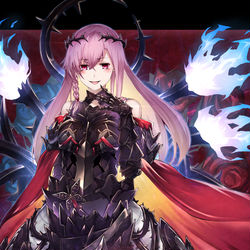 This is a pixiv picture whose title is 黑石姬.