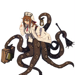 This is a pixiv picture whose title is 海中神官職.