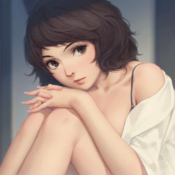 This is a pixiv picture whose title is 川上 貞代.