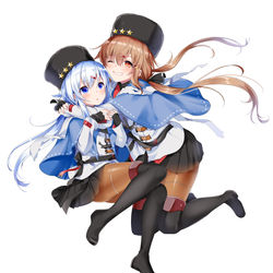 This is a pixiv picture whose title is タシュケントと響ちゃん！.