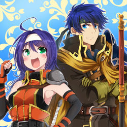 This is a pixiv picture whose title is アイク×ワユ.