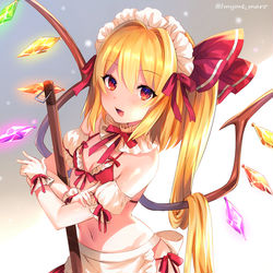 This is a pixiv picture whose title is メイドビキニフラン.