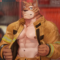 This is a pixiv picture whose title is Firefighter.