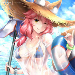 This is a pixiv picture whose title is 玉藻の前.