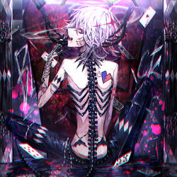 This is a pixiv picture whose title is BLACK.