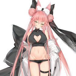 This is a pixiv picture whose title is 玉藻の前.