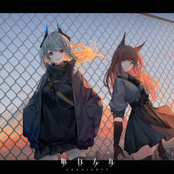 This is a pixiv picture whose title is 雷蛇&芙兰卡.