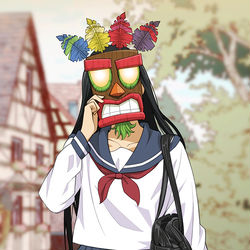 This is a pixiv picture whose title is 無敵女子.