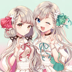 This is a pixiv picture whose title is 久川姉妹.