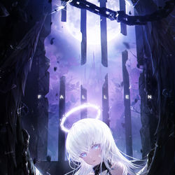 This is a pixiv picture whose title is 🖤Fallen🖤.