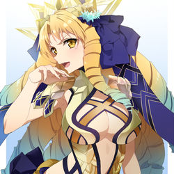 This is a pixiv picture whose title is 金ドリルお嬢さま.