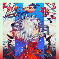 This is a pixiv picture whose title is 犬神の作り方.