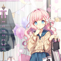 This is a pixiv picture whose title is 【COMITIA128】ぴんくの子.