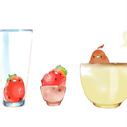 This is a pixiv picture whose title is コップのなかま.