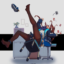 This is a pixiv picture whose title is 鞋子掉了 没得救了(´・ω・.
