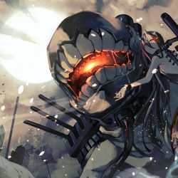 This is a pixiv picture whose title is 戦艦棲姫.