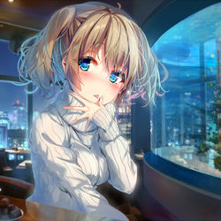 This is a pixiv picture whose title is after the lights.