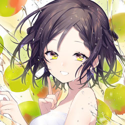 This is a pixiv picture whose title is 澄んだ心を閉じ込めて.