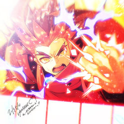 This is a pixiv picture whose title is パパ牙王.