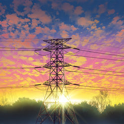 This is a pixiv picture whose title is Evening Sun Ray.