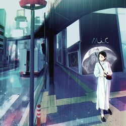 This is a pixiv picture whose title is 停頓.