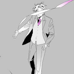 This is a pixiv picture whose title is 虚構.