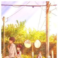 This is a pixiv picture whose title is 君との距離の測り方.