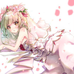 This is a pixiv picture whose title is 花嫁.
