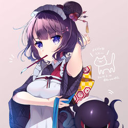 This is a pixiv picture whose title is メイドの日.