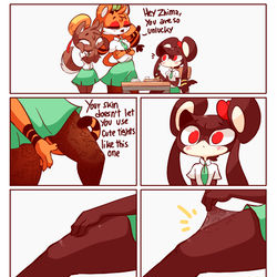 This is a pixiv picture whose title is Tights (Comic).
