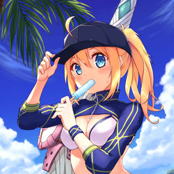 This is a pixiv picture whose title is 夏は近い！.