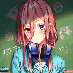 This is a pixiv picture whose title is 中野三玖.