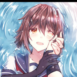 This is a pixiv picture whose title is 77年後の海でまた君に出会えた奇跡.