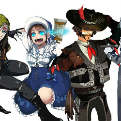 This is a pixiv picture whose title is でーごまとめ+創作.