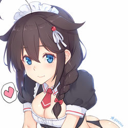 This is a pixiv picture whose title is メイド時雨.