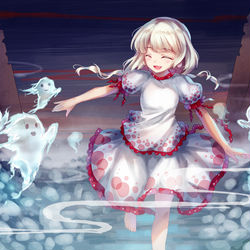 This is a pixiv picture whose title is 憂苦の地の小さな楽園.
